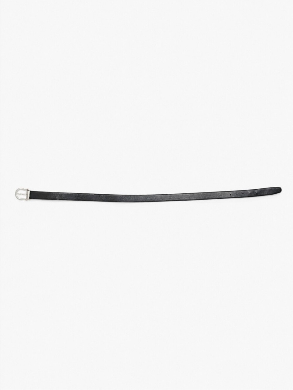 SALVATORE FERRAGAMO | Black Saffiano Leather Gancini Belt Size 36 Italy - Picture 4 of 5